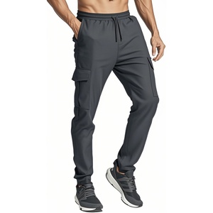 OEM Custom Plus Size Loose Cool Workout Lightweight <b>Men's</b> Pants <b>Cargo</b> <b>Jogger</b> With Side Pockets - Product Image 5
