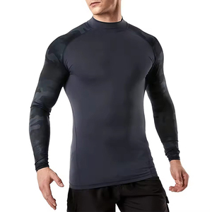 Gilet Anti Slip Rash da <span class=keywords><strong>uomo</strong></span> da Surf da <span class=keywords><strong>uomo</strong></span> magliette da nuoto giovanili boxe Rash Guard in Nylon con stampa personalizzata a maniche lunghe Set di Zip per Surf da spiaggia - Product Image 5