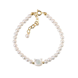 Zhuji White Butterfly <b>Shell</b> Bracelet Freshwater Pearl with Layered Design Popular Xiaohongshu Fashion Pendants & Charms - Product Image 5