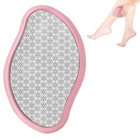 Épilateur en verre nano, gomme à épiler en cristal, outil d'épilation indolore et réutilisable pour les jambes, les bras, le corps, exfoliant portable