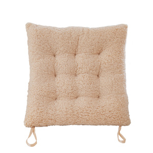 Skylamb Fleece Seat <b>Cushion</b> <b>Square</b> Plush Chair Pad Thickened Buttock Support For Office Home Use - Product Image 1