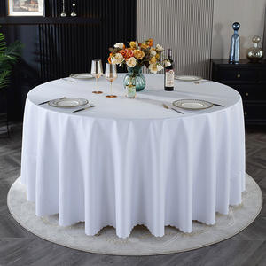 Nappe de table ronde moderne en cuir PU imprimé, épaisse, imperméable, lavable et résistante à l'huile pour les événements - Product Image 1