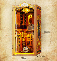 Puzzle 3D miniature de maison en bois de style européen, fait main, à assembler soi-même, pour les plus de 14 ans