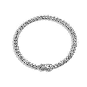 6Mm 8mm 10mm 12mm Stainless Steel Round Grinding Cuban <b>Anklet</b> - Product Image 5