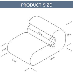 Ergonomic Modular Sofa Chair Corduroy Sectional Sofa Anti-Slip B2B Bulk Factory Direct Supply - Product Image 5