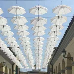 LS09 controllo manuale antivento colorato strada decorativa appeso ombrelli Logo personalizzato Art Painting per adulti - Product Image 6