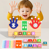 Nouveauté 2026 : Jeu d'apprentissage des chiffres Montessori en bois pour bébés, abaque éducatif, outils pédagogiques, jouets cadeaux pour garçons et filles