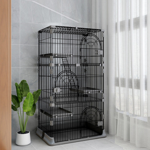 Fabricant meilleur prix pas cher en acier inoxydable <span class=keywords><strong>Cage</strong></span> pour chats 3 couches <span class=keywords><strong>Cage</strong></span> pour animaux de compagnie Enclos pour chat Maison grande <span class=keywords><strong>Cage</strong></span> pour chat à 4 couches - Product Image 1