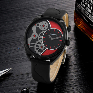 Orologio da Uomo di Lusso Personalizzato in Acciaio Inossidabile Ultra Sottile con Cinturino in Pelle <span class=keywords><strong>e</strong></span> Quadrante a Lancette - Product Image 2