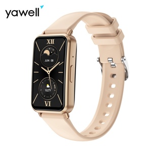 Yawell Smartwatch nhà sản xuất IP68 nước bằng chứng da phù hợp với ứng dụng AMOLED toàn màn hình cảm ứng Bluetooth gọi điện thoại P100 Vòng đeo tay thông minh đồng hồ - Product Image 1
