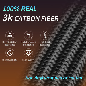 Carbon-Lenkrad D-förmiger flacher Boden mit perforiertem perforiertem Leder griff für <span class=keywords><strong>Subaru</strong></span> <span class=keywords><strong>WRX</strong></span> & <span class=keywords><strong>WRX</strong></span> STI 2015-2021 - Product Image 2