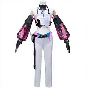 Costume de cosplay Huayi Arknights Endand, ensemble d'accessoires de coiffure Yvonne, pantalon, tenue de style C pour femme, en polyester, pour jeu de rôle End World - Product Image 1