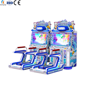 Mesin Video <span class=keywords><strong>Game</strong></span> dioperasikan koin, untuk anak profesional permainan balap mobil 12 bulan 80W - Product Image 4