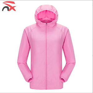 时尚休闲速干防晒防水防风女男户外运动夹克带Logo - Product Image 5