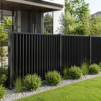 Panneaux de clôture de sécurité à lamelles en alliage d'aluminium - Écologiques, durables, revêtement poudré, dimensions personnalisées, clôture de jardin