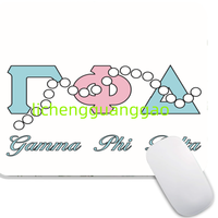 Tapis de souris carré personnalisé Chi Eta Phi Sorority, conception de tapis de souris personnalisé, base en caoutchouc antidérapante, tapis de souris pour ordinateur