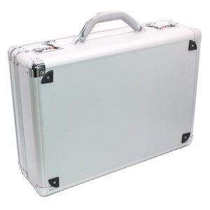 Hộp Đựng Máy Tính Xách Tay Bằng Nhôm Màu Bạc & Đen-Hộp Sắp Xếp Hồ Sơ Văn Phòng Doanh Nghiệp Chuyên Nghiệp & Hộp Đựng Dụng Cụ - Product Image 3