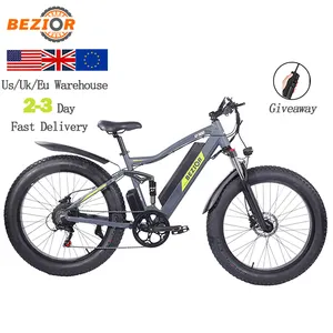 Bezior XF900 48V 1000W E-Bike 26inch Fat TyreElectric Bicycle Of Road Usa Eu Warehouse Assist Electric Mountain Bike