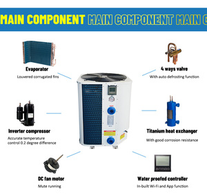 Osb ấm hồ bơi nhiệt Spa Máy làm lạnh yeildhouse dọc nguồn không khí Hồ bơi bơm nhiệt Máy nước nóng điện ROTARY R410A CE EMC - Product Image 4