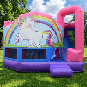 <span class=keywords><strong>Castillo</strong></span> Inflable Comercial con Tobogán para Niñas, Modelo Princess Castle Combo Moon Walk, en Venta - Product Image 1
