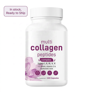 Stock OEM NuCoreBio Multi <strong>Collagen</strong> Peptides Complex Hydrolyzed <strong>Collagen</strong> Extract Biotin Sodium Hyaluronate Capsules Skin - Product Image 1