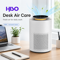 Purificateur d'air mini HEPA en gros, logo personnalisé OEM, 6W 12V, prise US/EU, filtre à charbon actif, veilleuse, verrouillage enfant, chambre à coucher, maison
