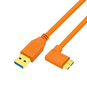 Câble <span class=keywords><strong>USB</strong></span> 3.0 <span class=keywords><strong>Micro</strong></span> <span class=keywords><strong>B</strong></span> à angle gauche à 90 degrés pour appareil photo 5m 8m 10m Câble de données appareil photo vers PC Transfert rapide pour Canon 5D4 Nikon - Product Image 2