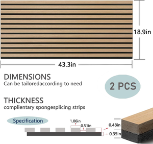 Paneles de Pared Exteriores de <span class=keywords><strong>Listones</strong></span> de <span class=keywords><strong>Madera</strong></span> MDF Envueltos en Colores Personalizados KASARO, Paneles Acústicos de <span class=keywords><strong>Listones</strong></span> de <span class=keywords><strong>Madera</strong></span> - Product Image 3