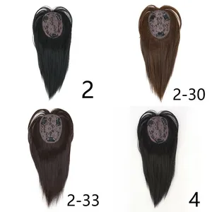 Extensiones de Cabello Sintético con Clip, 3 Clips, Lisas, Color Negro Marrón, para Mujer, con Flequillo, Postizo - Product Image 6