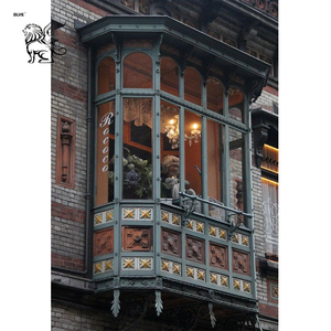 BLVE Design moderne Villa verre vert maison métal balcon solarium fenêtre en <span class=keywords><strong>fer</strong></span> <span class=keywords><strong>forgé</strong></span> serre fenêtre - Product Image 4