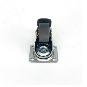 Ruote Industriali del Produttore per Mobili, Piccole Ruote Girevoli con Freno a Pedale Laterale, Ruota Solida con Protezioni Filettate - Product Image 6