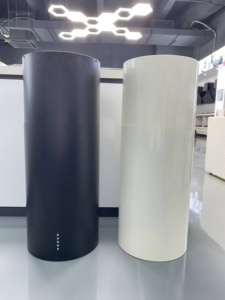 <span class=keywords><strong>Hotte</strong></span> de cuisine îlot ronde en acier inoxydable doré/noir pour hôtels et foyers, avec éléments en cuivre - Product Image 5