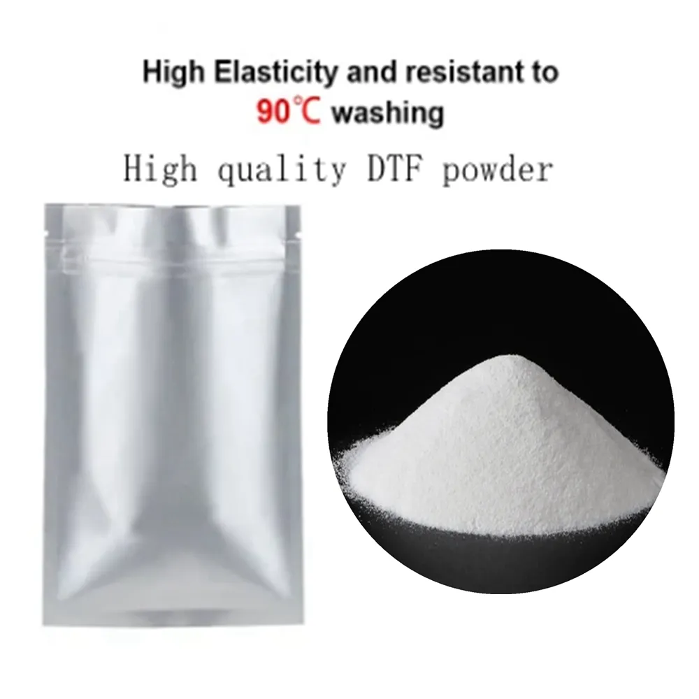 Hochwertiges 1kg 20kg 25kg Tpu Pes Pa Dtf Weißes Schmelz klebstoff pulver für die Dtf-Wärme übertragung