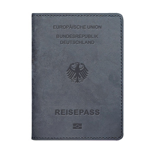 Porte-<span class=keywords><strong>passeport</strong></span> <span class=keywords><strong>allemand</strong></span> Yamo Fashion en cuir véritable, portefeuille de voyage sans fermeture - Product Image 2
