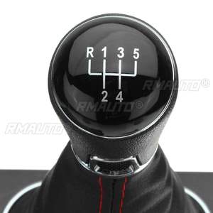 Poignée de levier de vitesses manuelle 5 vitesses pour voiture, avec soufflet en cuir, pour VW Golf 5 6 - Product Image 5