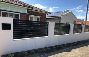 Gran oferta, sistema de valla de listones de aluminio <span class=keywords><strong>para</strong></span> <span class=keywords><strong>piscina</strong></span> de gama alta, cercado moderno y postes de cercado de aluminio y tapas de poste en el muro de contención - Product Image 4