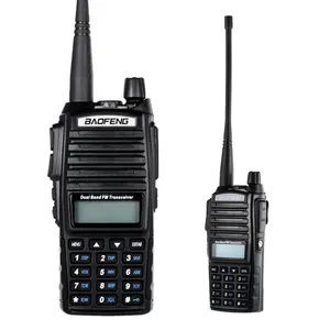 Baofeng UV-82 Dua Band VHF UHF, Walkie Talkie Jarak Jauh Dua Arah 8 Watt Radio Ham, Woki Toki Jarak Jauh Terbaik