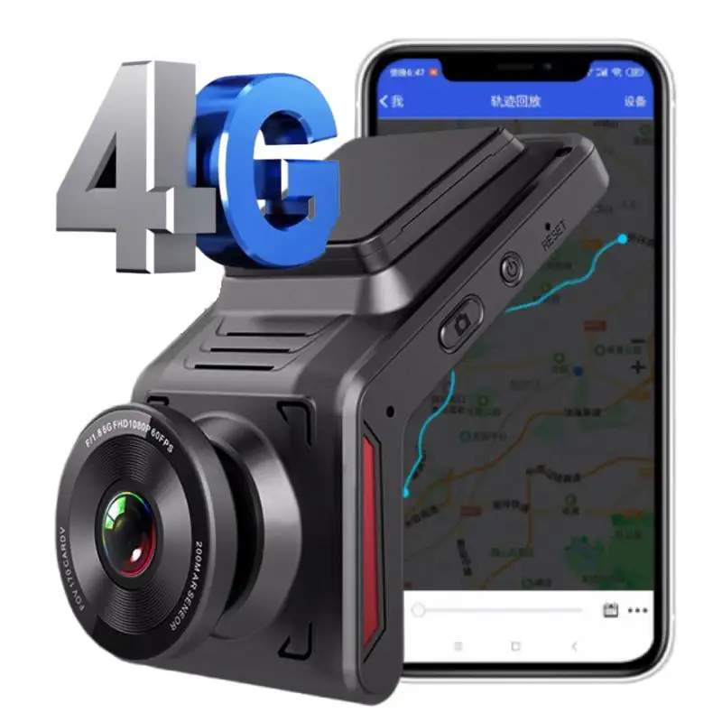 Dash Camera App Live 2 Lens Dvr Wifi GPS Car Camera Night Visioin Packing Monitor 4G Dash Cam Car Black Box