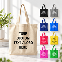 Sac fourre-tout en toile de coton écologique réutilisable avec logo personnalisé, sac de shopping, articles promotionnels en gros pour salons professionnels, cadeaux promotionnels pour la vente au détail