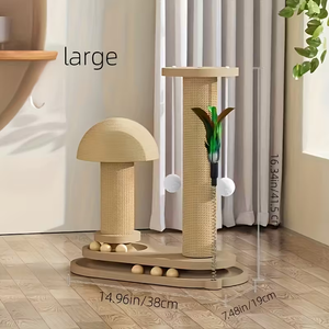 Tiang Garukan Kucing Mewah dari Kayu, Tiang Garukan Kucing, Rangka Panjat, Pohon Kucing, Mainan Kucing, Pohon Panjat untuk Kucing Dalam Ruangan - Product Image 2