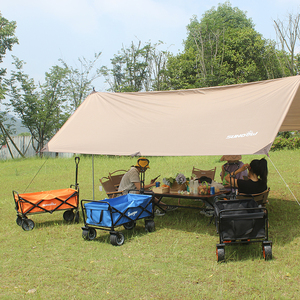 Chariot pliable à 4 roues de qualité supérieure pour l'extérieur, Camping, plage - Product Image 2