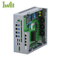 PC Gateway Industrial de Alta Calidad con Tel de 12ª, 13ª y 14ª Generación Core I3 I5 I7, IoT, 4GbE LAN, 8USB3.1, 6COM, Computadora Industrial