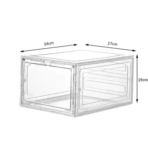 Лидер продаж, 2024 коробка для обуви, органайзер, пластиковая прозрачная акриловая коробка для обуви, коробка для хранения кроссовок