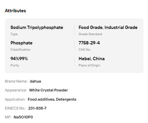 Tripolyphosphate de sodium de qualité industrielle STPP Pureté 94%-99% Agent de renforcement détergent pour savons et produits de nettoyage - Product Image 6