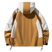 LAYENNE Jaket Windbreaker Hoodie Anti Air Model Longgar Terlaris untuk Grosir Fesyen, Jaket Hiking Outdoor Unisex