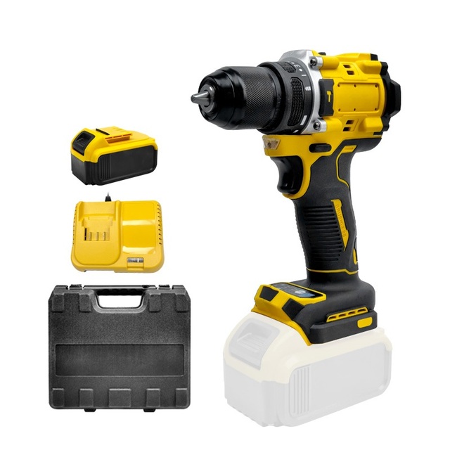 10mm Cordless Hammer Drill Power Screwdriver Kit Brushless Lithium-Ion Impact Drill Driver Machine Variable Speed Battery Tools
