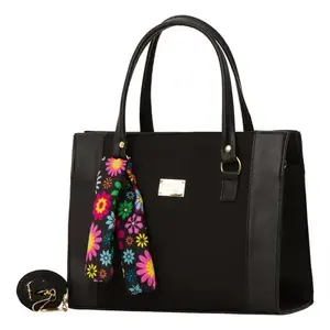 Sac fourre-tout en jute et coton pour femme Fana Henri, imprimé léopard, taille moyenne, avec poche zippée, pour la publicité - Product Image 4