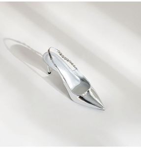 Sandalias Elegantes Plateadas de Tacón Alto Stiletto para Mujer, Lujosas, Cómodas, Antideslizantes, Moda 2026, Sandalias de Vestir para Dama - Product Image 2