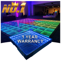 COMPRAR 100 OBTENER 144 3D Infinity Mirror Light up Mirror 3D Inalámbrico Magnético Portátil Boda Pista De Baile Led Pista De Baile