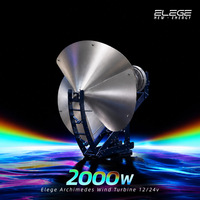 2kW 12V 24V 48V Kleiner Haushalts-Archimedes-Spiralwindgenerator Kostenloses Energieerzeugungssystem für den Heimgebrauch